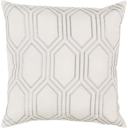 SURYA Surya BA001-1818P Skyline Throw Pillow - Beige & Medium Gray - 18 x 18 x 4 in. BA001-1818P